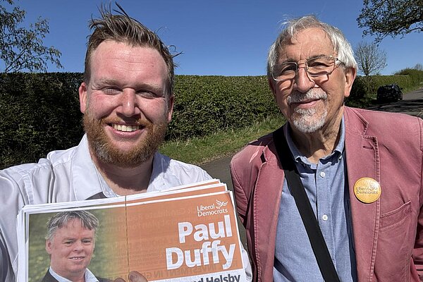 Jack Price-Harbach campaigning