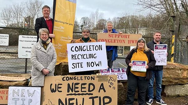 Liberal Democrats campaigning in Cheshire East